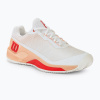 Dámska tenisová obuv Wilson Rush Pro 4.0 Clay white/peach parfait/infrared (38 2/3 EU)