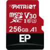 Patriot Memory PEF256GEP31MCX, 256 GB, MicroSDXC, Trieda 10, 100 MB/s, 80 MB/s, Class 3 (U3)