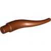 13564 Reddish Brown Cattle Horn, Long (Červenohnědý roh pro skot, dlouhý)