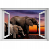 Samostatne 3D okno slona 90x60 (Samostatne 3D okno slona 90x60)