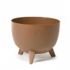 Nohel Garden Žardinka ROMA ECO WOOD 4v1 plastová + 3 ks nožičiek 24x15cm šedá