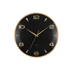 Dizajnové nástenné hodiny Karlsson 6017BK čierne,priemer 40 cm