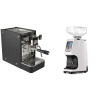 Stone Espresso Lite Black + Eureka Atom 60, white