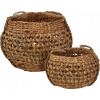 Home Styling Collection Pletené košíky z mořské trávy, přírodní, 2 kusy
