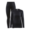 Craft Core Warm Baselayer set dámský Barva: Černá, Velikost: L
