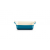 Le Creuset - tradičná zapekacia misa obdĺžniková 19 X 14 cm modro - zelená