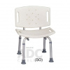 Pro Sanita Stolička sprchovacia s operadlom nastaviteľná výška 1 ks 8588004320024