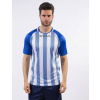 SHIRT TRATTO dres azúrová modrá-biela M
