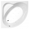 POLYSAN SIRIUS hydromasážna vaňa, 130x130x43cm, Attraction Hydro-Air, chróm