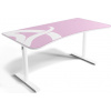 AROZZI herní stůl ARENA Gaming Desk White Pink ARENA-WHITE-PINK