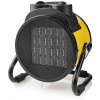 NEDIS priemyselný teplovzdušný ventilátor / termostat / spotreba 3000 W / 2 nastavenia teploty / IP24 / integ. úchyty/ žltý
