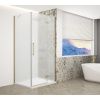 Gelco TRINITY GOLD MATT štvorcová sprchová zástena 1000x1000mm, matné sklo, pravé GT5610-10MR-G