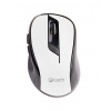 Myš C-TECH WLM-02, černo-biela, bezdrôtová, 1600DPI, 6 tlačidiel, USB nano receiver