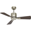 CasaFan ECO NEO III 92 MA-NB/KI WiFi Flügel Nussbaum/Kirsche stropný ventilátor, 12 W, (Ø x v) 92 cm x 360 mm, starožitná mosadz, 944011W; 944011W