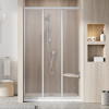 Ravak ASDP3-90 198 trojdielné sprchové dvere, satin+grape 87 - 91 x 198 cm, satin, 00V70UR2ZG