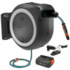 Gardena Akumulátorový nástěnný box na hadici PowerRoll XL - sada, 35 m, bílý