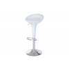 Autronic AUB-9002 WT barová stolička, plast biely/chróm