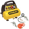 STANLEY - Kompresory STANLEY DN 200/8/6 KIT – Bezolejový kompresor, 8 bar, 6l nádrž + 6-dielna sada príslušenstva