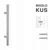MPkovania FT - MADLO kód K00 Ø 30 mm ST ks Rozteč madla: 400 mm, Rozmer profilu madla: Ø 30 mm, Dĺžka: 600 mm