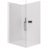 CERANO - Sprchová zástena Walk-in Crystal Ľ/P - 8 mm - bezvzperový systém - čierna matná, transparentné sklo - 70x200 cm