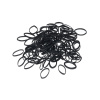 SIBEL Kara Elastic - gumičky do vlasov 500ks, priemer 20mm - čierne