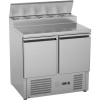 STALGAST Dvojdverový chladiaci stôl s nadstavcom, 240 l, 900x700x1000 mm | STALGAST, 832328
