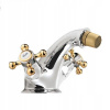 Bident batéria s odtokom Antea Chrome/Gold (Bident batéria s odtokom Antea Chrome/Gold)