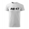 DRAGOWA krátke tričko AK-47, biela 160g/m2 - 4XL