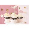 OZDOBY NA MUFFINOVÉ KOŠÍČKY - BOCIAN 11CM-12CM 7 KUSOV