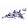 Sluban Model Bricks M38-B0931 Chengdu J-20 stíhacie lietadlo