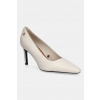 Kožené lodičky Tommy Hilfiger TH LOGO LTH PUMP SLANTED HL FW0FW09008 biela EUR 40