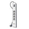 Belkin prepäťová ochrana BSV401 - 4-zásuvka, 2xUSB/2.4A, 2m