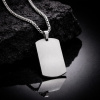 Yvon Pánsky náhrdelník YVES - klasický vojenský štítok z chirurgickej ocele