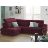 Rohová sedacia súprava Brico, fialová lila látka, ľavý roh