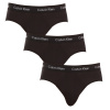 3PACK pánske slipy Calvin Klein čierne (U2661G-XWB) M
