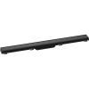 HANSGROHE RainDrain Match vrchná sada sprchového žľabu 80 cm, s výškovo nastaviteľným rámom, čierna, 56038610
