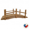 Drevený záhradný mostík s náterom 71×32×27 cm, česká výroba