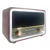 Kuchynské rádio drevené 3 pásma FM/AM/SW USB/TF Aku 18650 Bluetooth
