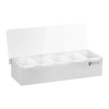 Royal Catering Nádoby na ingrediencie - nerezová oceľ/PP - 5 x 450 ml RCCBP 5
