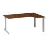 Interiér Říčany Ergonomický stôl ProOffice C 180 x 120/80 cm, pravý, orech