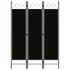 Shumee 3dílný černý 320702 120 x 180 cm