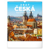 NOTIQUE Nástenný kalendár Česká republika 2027, 30 x 34 cm