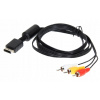 AUDIO/VIDEO KÁBEL RCA CHINCH PRE PLAYSTATION 2 PS2 PS3 180CM