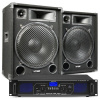 Max 15 DJ Set reproboxov so zosilňovačom s Bluetooth 2000W