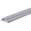 TRU COMPONENTS káblový mostík 1572569 PVC strieborná Kanálov: 1 1000 mm Množstvo: 1 m; 1572569