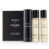 Chanel Bleu de Chanel, Parfémovaná voda 3x20ml Twist And Spray - s rozprašovačom pre mužov