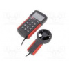 Termoanemometr LCD,podsvětlený 2÷30m/s 0÷40°C