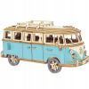 Puzzle 3D drevené model kultového Volkswagenu VW T1 sú ideálne na skladanie!