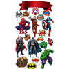 CUKROVÁ TLAČ jedlý obrázok na tortu Cukrová hmota Iron Man Hulk Batman Spiderman