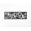 drevko Drevený panel na stenu Ruže Rozmer obrazu: 20,5 x 65 cm, Farba dekorácie: Biela
